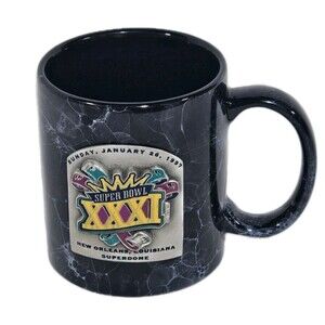 Super Bowl 31 Mug Packers Patriots Vintage New Orleans Superdome 1997